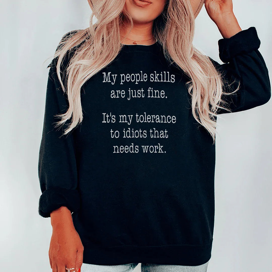 Mi sudadera 'Mis habilidades sociales están bien'
