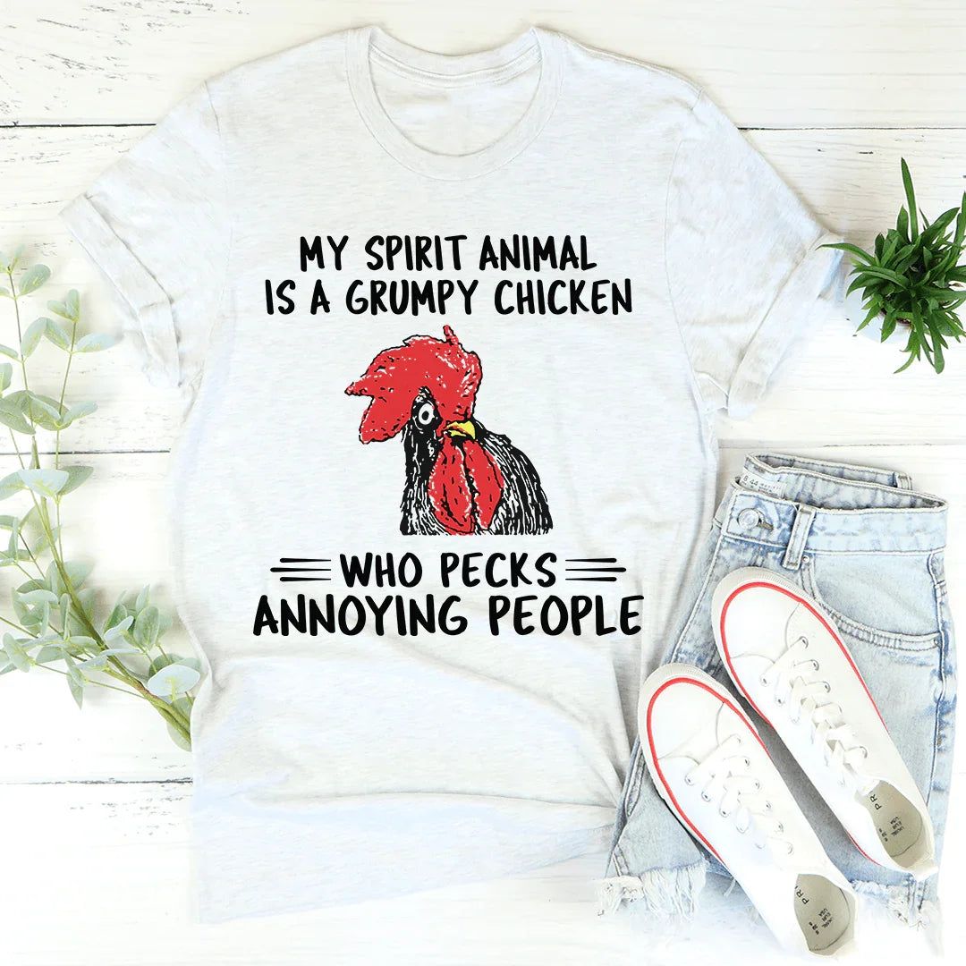 My Spirit Animal Is A Grumpy Chicken Tee - Korvel