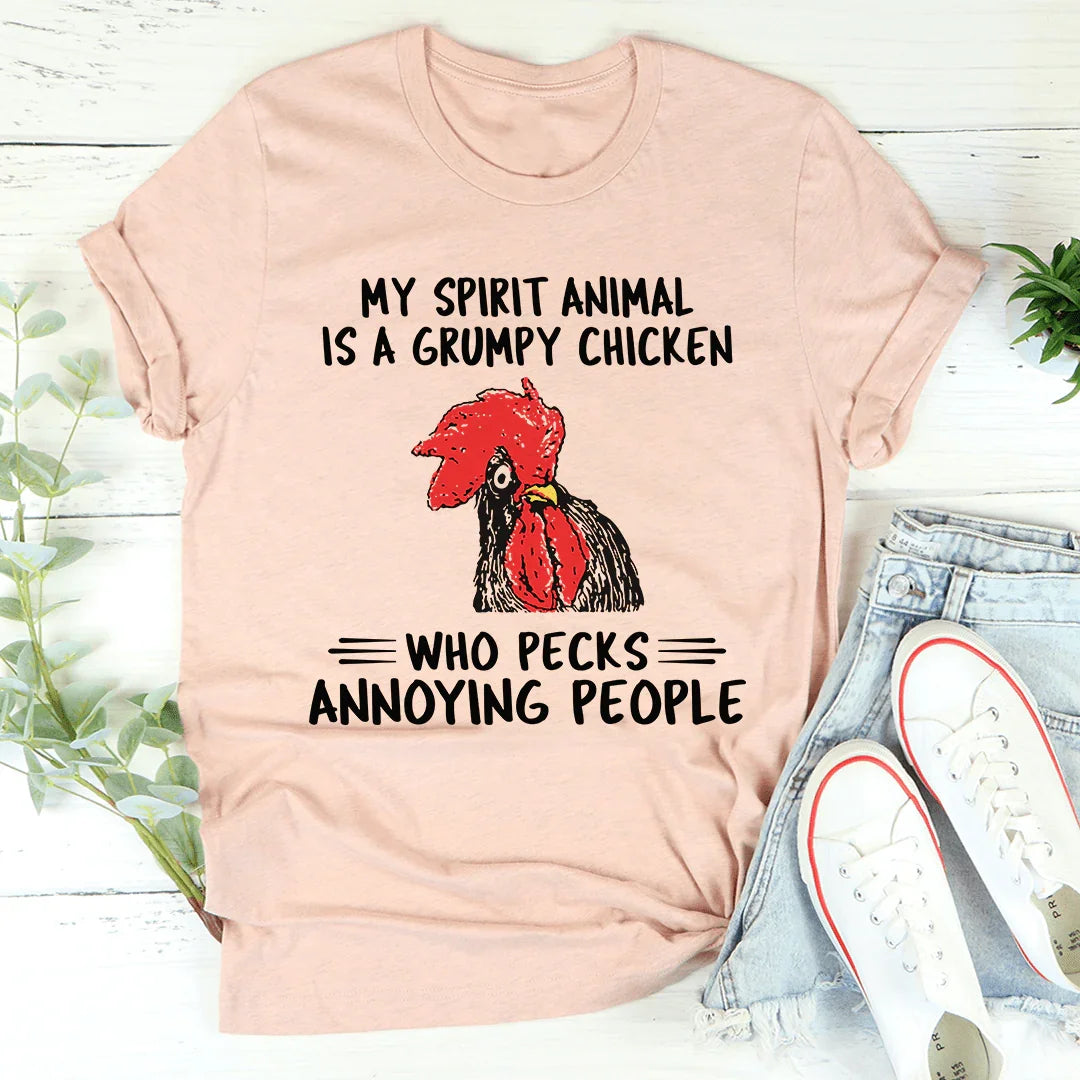 My Spirit Animal Is A Grumpy Chicken Tee - Korvel