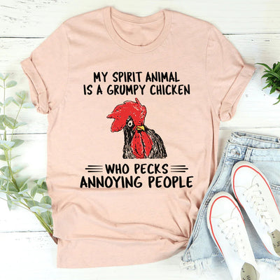 My Spirit Animal Is A Grumpy Chicken Tee - Korvel