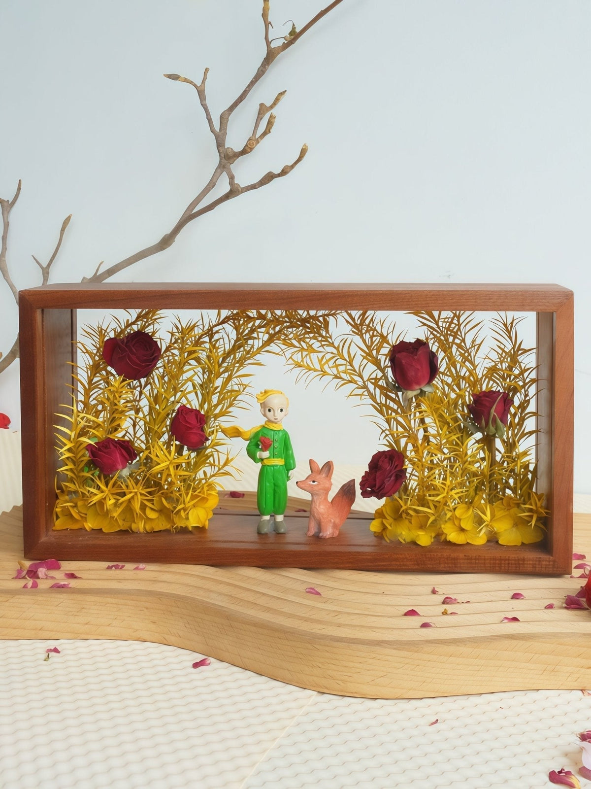Ma Rose Unique - L'Art de la Boîte d'Ombre Le Petit Prince