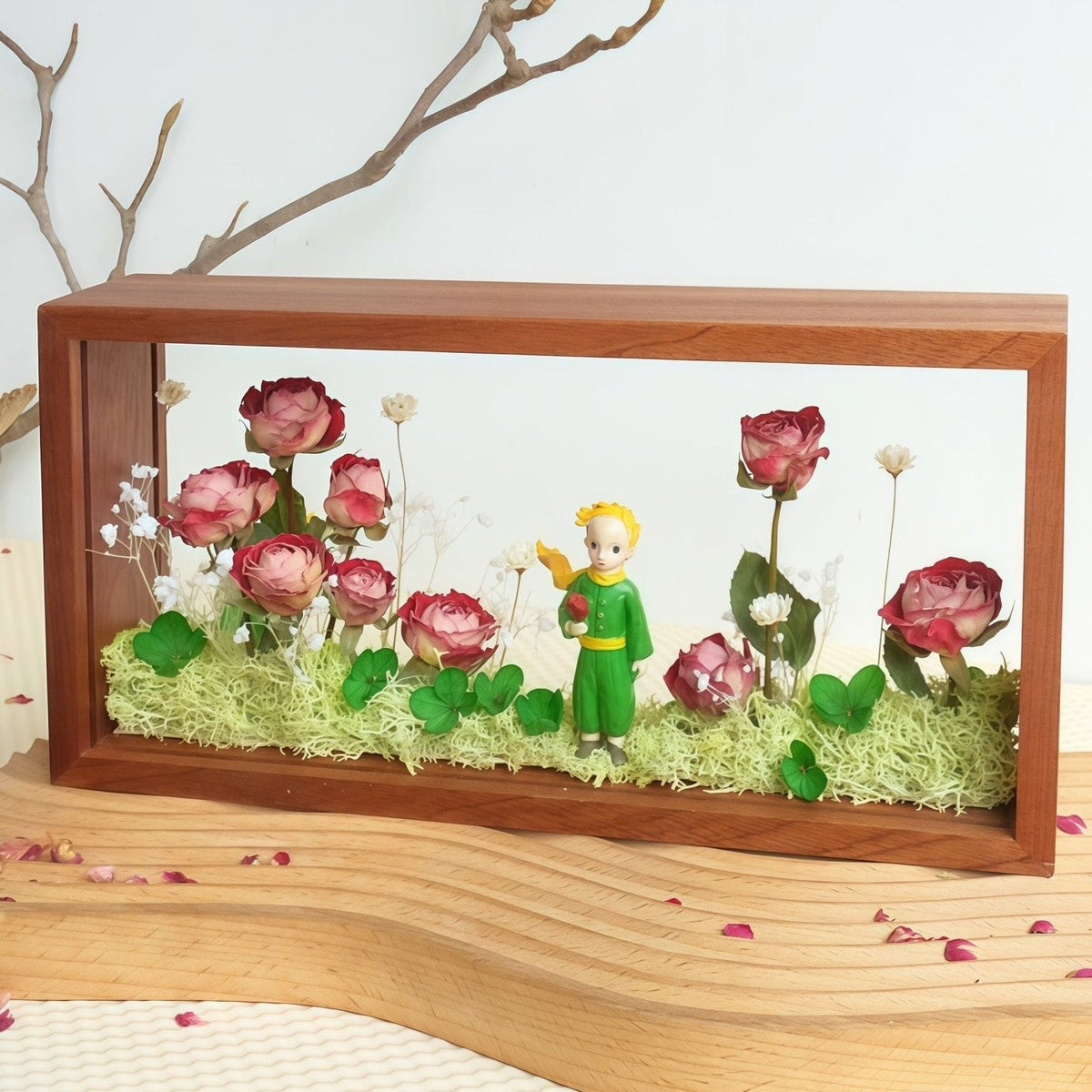Ma Rose Unique - L'Art de la Boîte d'Ombre Le Petit Prince