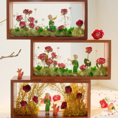 My Unique Rose - The Little Prince Shadow Box Art