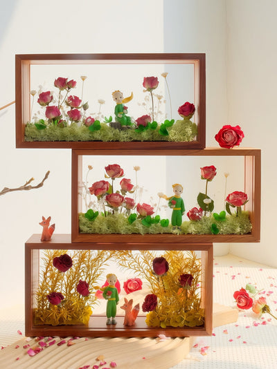 My Unique Rose - The Little Prince Shadow Box Art