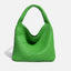 Bolso de Cubo de Cuero Suave Tejido a Mano para Mujeres