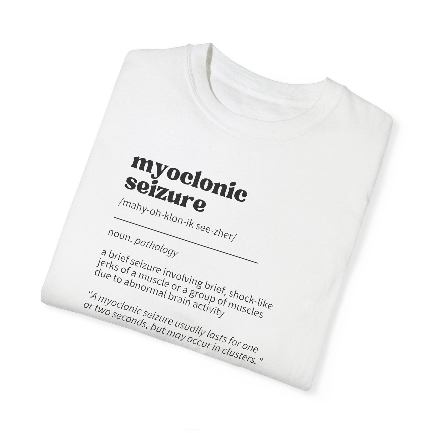 Unisex Myoclonic Seizure Awareness Garment-Dyed Tee - Korvel