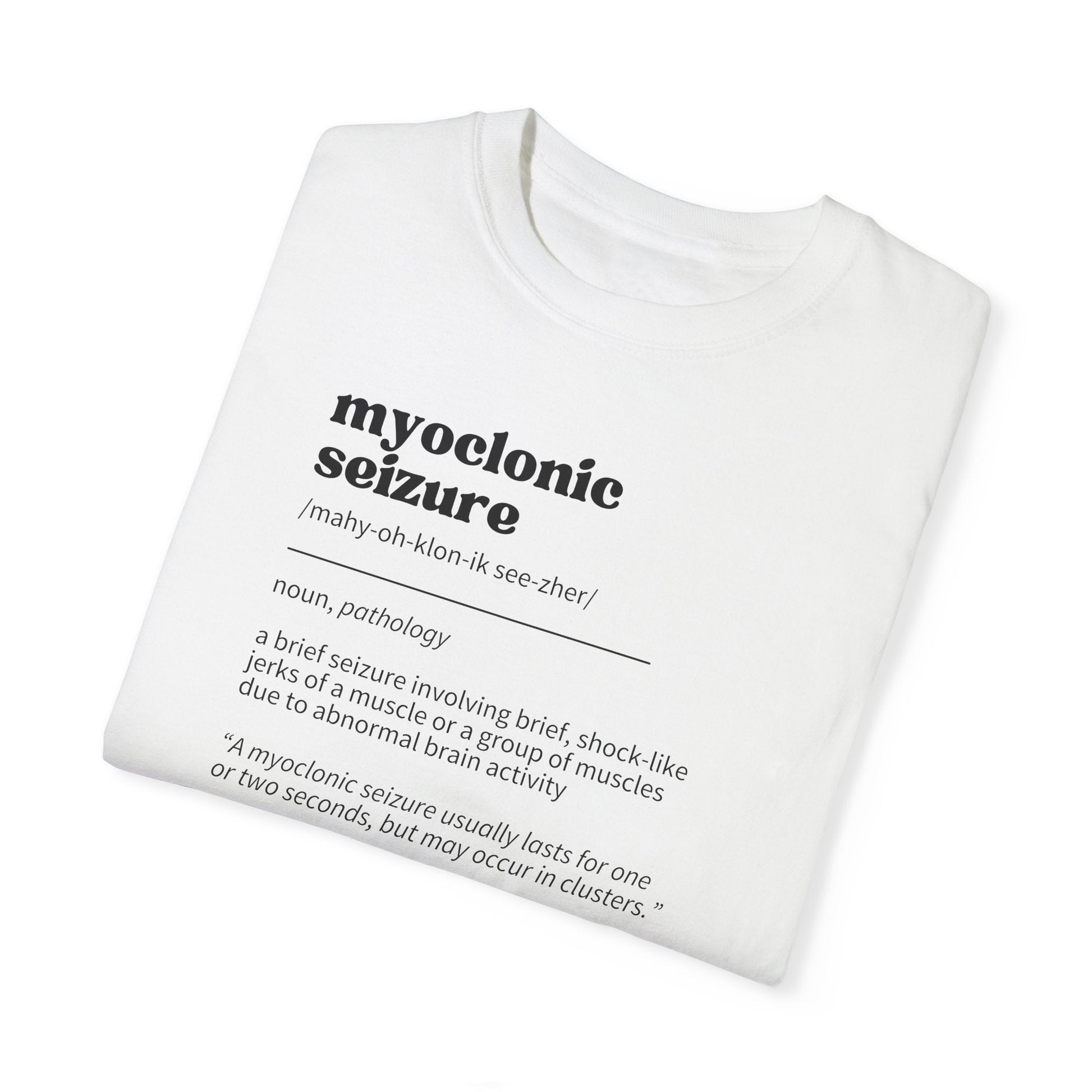 Unisex Myoclonic Seizure Awareness Garment-Dyed Tee - Korvel