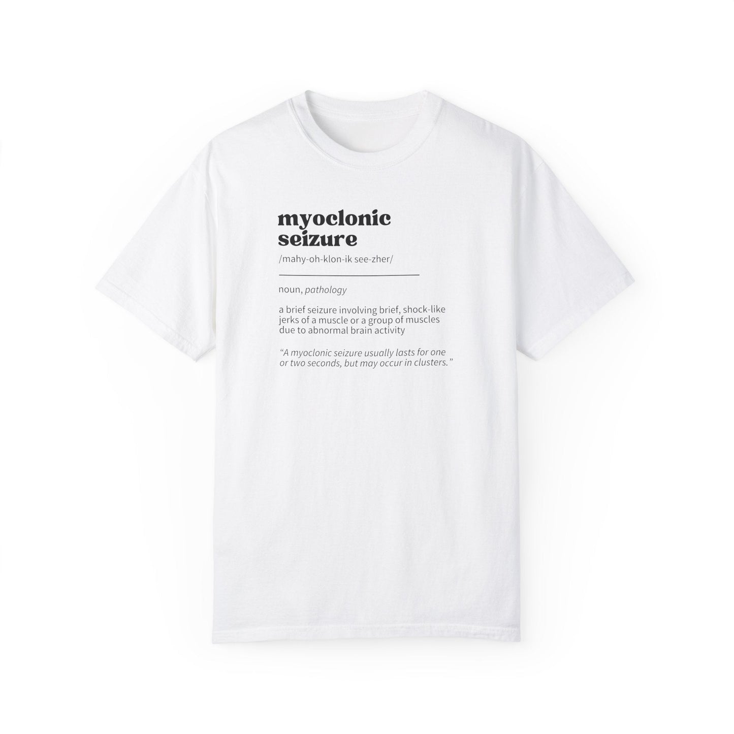 Unisex Myoclonic Seizure Awareness Garment-Dyed Tee - Korvel