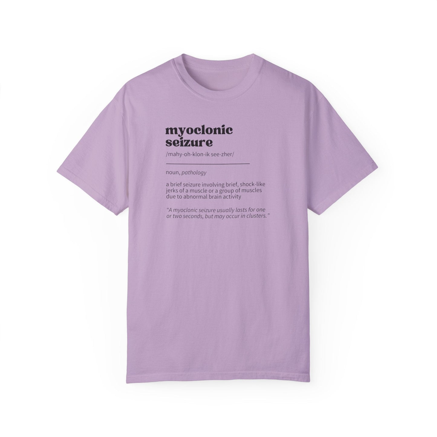 Unisex Myoclonic Seizure Awareness Garment-Dyed Tee - Korvel