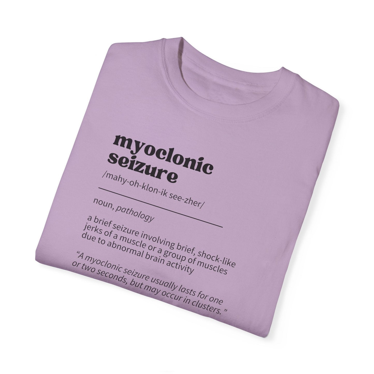 Unisex Myoclonic Seizure Awareness Garment-Dyed Tee - Korvel