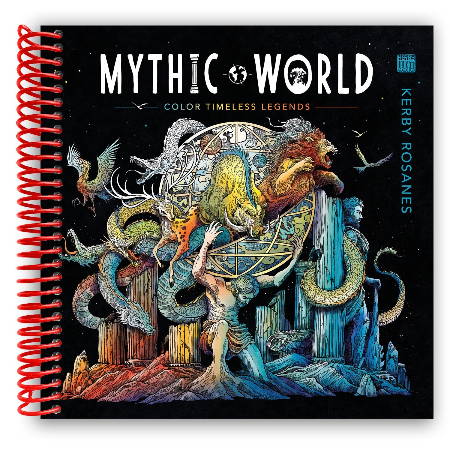 Enchanting Realms: The Ultimate Spiral Bound Coloring Experience - Korvel
