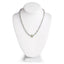 Collar de Topacio Azul y Peridoto Genuinos de 29.48 Quilates en Plata Esterlina