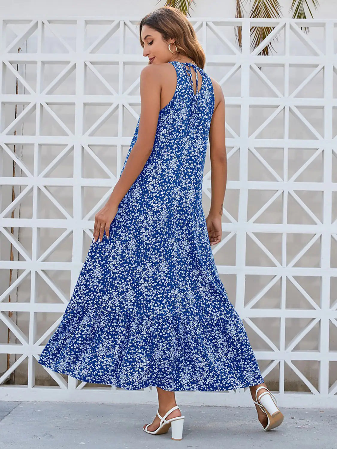 Robe Maxi à Imprimé Floral Ditsy