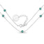 Collier en argent sterling .925 avec émeraude véritable de 1,89 carat