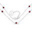 Collier en argent sterling .925 avec grenat véritable de 2,10 carats