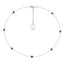 Collier en argent sterling .925 avec grenat véritable de 2,10 carats