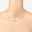 Collier en argent sterling .925 avec grenat véritable de 2,10 carats