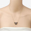 Collar de Zafiro Azul de 2.16 Quilates y Circonita Blanca en Plata de Ley