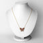 Collier en rubis véritable de 2,36 carats et zircon blanc en argent sterling