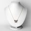 1.86 Carat Genuine Tanzanite & White Zircon Necklace in Sterling Silver