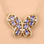 1.86 Carat Genuine Tanzanite & White Zircon Necklace in Sterling Silver