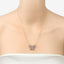 1.86 Carat Genuine Tanzanite & White Zircon Necklace in Sterling Silver
