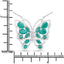 2.60 Carat Genuine Emerald and White Zircon Necklace