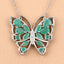 2.60 Carat Genuine Emerald and White Zircon Necklace