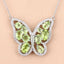 Collar de Peridoto Genuino de 4.65 Quilates en Plata Esterlina .925