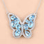 5.54 Carat Swiss Blue Topaz Necklace in Sterling Silver