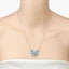 5.54 Carat Swiss Blue Topaz Necklace in Sterling Silver