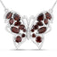 4.60 Carat Genuine Garnet .925 Sterling Silver Necklace
