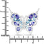 Collar de Tanzanita Genuina de 3.60 Quilates y Topacio Azul Suizo