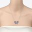 Collar de Tanzanita Genuina de 3.60 Quilates y Topacio Azul Suizo