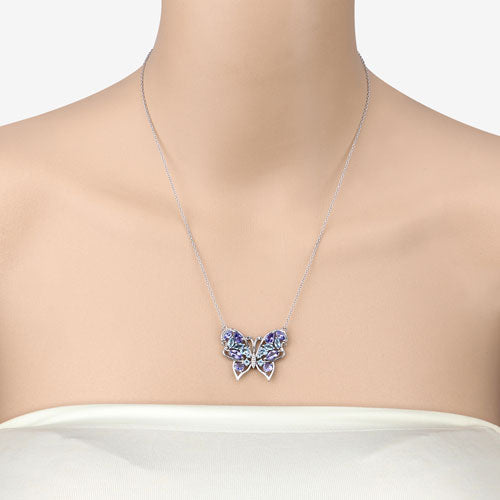 Collar de Tanzanita Genuina de 3.60 Quilates y Topacio Azul Suizo