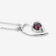 Collar de plata esterlina con granate genuino de 0.60 quilates