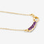 0.24 Carat Genuine Amethyst Sterling Silver Heart Necklace