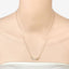 Collier en argent sterling avec aquamarine véritable de 0,24 carat