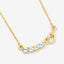 Collier en argent sterling avec topaze bleue véritable de 0,30 carat
