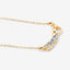 Collier en argent sterling avec topaze bleue véritable de 0,30 carat