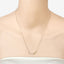 Collier en argent sterling avec topaze bleue véritable de 0,30 carat