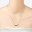 Collar Corazón de Plata Esterlina con Granate Genuino de 0.32 Quilates