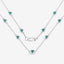 1.80 Carat Genuine Emerald .925 Sterling Silver Necklace