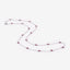2.34 Carat Genuine Ruby Necklace in .925 Sterling Silver