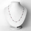 2.34 Carat Genuine Ruby Necklace in .925 Sterling Silver