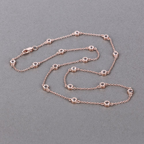 Collier en morganite véritable de 1,62 carat en argent sterling .925