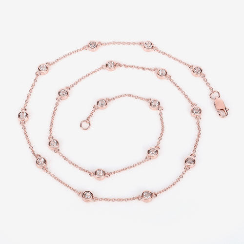 Collier en morganite véritable de 1,62 carat en argent sterling .925