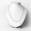 Collier en morganite véritable de 1,62 carat en argent sterling .925