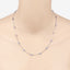 1.80 Carat Genuine Tanzanite Necklace in .925 Sterling Silver