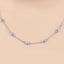 1.80 Carat Genuine Tanzanite Necklace in .925 Sterling Silver